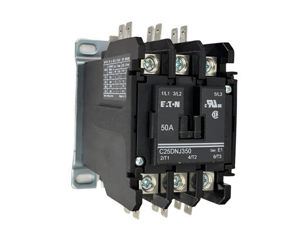 Eaton Definite Purpose 3-Pole 24V 50 Amp Contractor C25DNJ350T